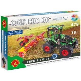 Traktor m/anhænger Metal Konstruktionsbyggesæt - Fred og Emily