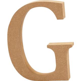 Stort Træbogstav 'G' - 8 cm Høj, 1,5 cm Tykkelse