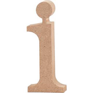 Elegant Træbogstav 'i' - 10,5 cm Høj