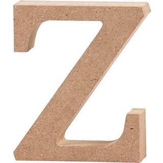 Elegant Træbogstav Z - 8 cm H, 2 cm Tykkelse