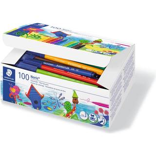 Staedtler Noris Club 326 - fibre-tip pen - black red blue green light blue yellow orange violet willow green van dyke brown (pack of 100)