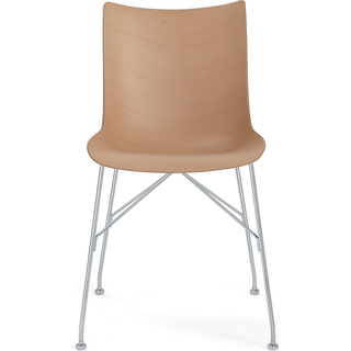 Kartell - P/Wood 4911, Dark Wood, Black - Spisebordsstole - Philippe Starck - Træ farvet - Metal/Træ