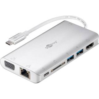 USB-C multiport adapter/dock (HDMI / VGA / Jack / USB-A / C / RJ45 | PRIS-MATCH