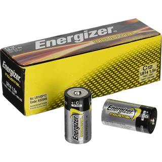 Energizer batteri industrial C-LR14 1.5V alkaline 10 year shelf life professional pack 12 stk
