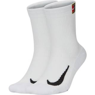 Nike Court Multiplier Cushioned Crew Socks 2-Pack White