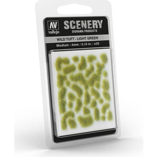 Vallejo Wild Tuft - Light Green 4 mm. [Levering: 1-2 dage]