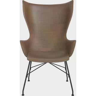 Kartell K/Wood Lænestol Krom/Lys Finer