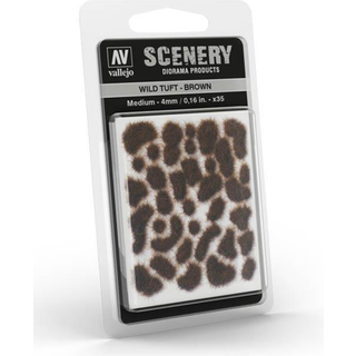 Vallejo Wild Tuft - Brown 4 mm. [Levering: 1-2 dage]