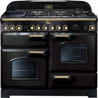 Falcon Classic Deluxe 110 gas - Gloss black/mässing