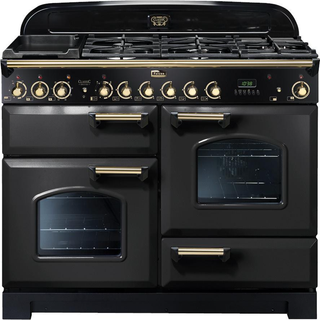 Falcon Classic Deluxe 110 gas - Charcoal black/messing