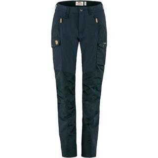 Fjällräven Women's Nikka Trousers Curved Trekking bukser Damer størrelse 40 - Raw Length farve blå