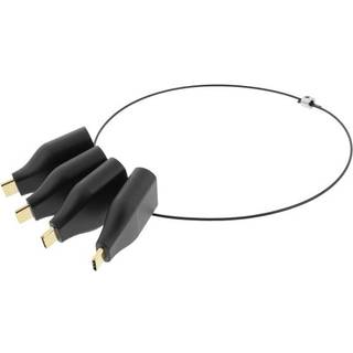 Deltaco Office USB-C ADAPTER RING mDP DP VGA