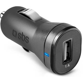 SBS 5W Mini Biloplader m. USB-A - Sort