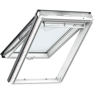 Velux tophæn. vindue hvid poly GPU FK06 0068 66x118 3-lags super lavenergi
