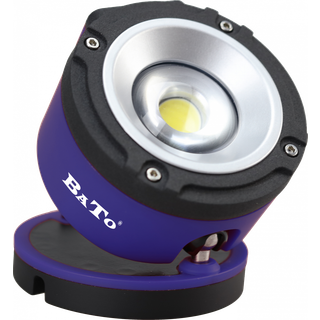 BATO Arbejdslampe opladelig LED COB 6W rund model 360° drejefod (65102)