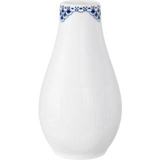 Royal Copenhagen Prinsesse vase 18 cm hvid/blå