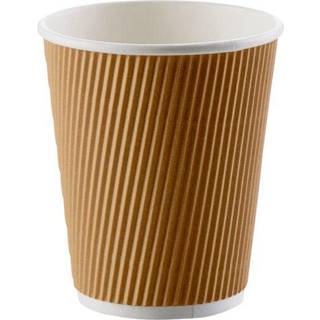 Ripple Wall kaffebæger 40cl brun 25stk
