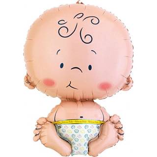 Baby folieballon 60 cm. - Dreng