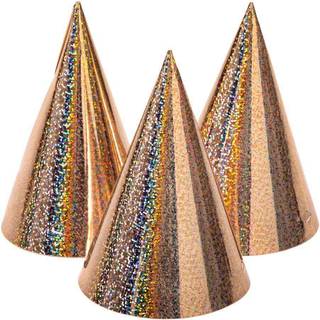 Kegle festhatte i rose gold - 6 stk.