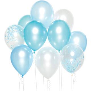 Blå ballon buket