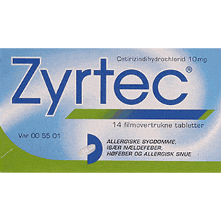 Zyrtec 10 mg 14 stk