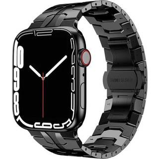 Metalarmbånd Apple Watch Series 7 41mm Sort