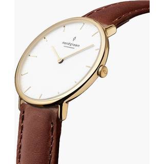 Nordgreen Native 40 mm NR40GOLEBRXX - Herre - 40 mm - Analog - Quartz - Safirglas