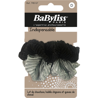BaByliss Accessories Scrunchie Pleated 2 Pieces