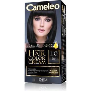 Delia Cosmetics Cameleo Omega Permanent hårfarve Skygge 1.0 Black