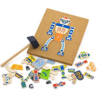 Hammermosaik - Robotter - VIGA - Fra 3 år.