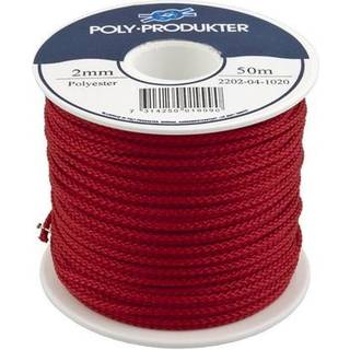 Polyestersilkeline röd, 4,0 mm, 12 m