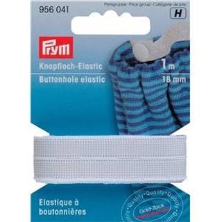 Knaphuls Elastik 18mm 1meter Hvid