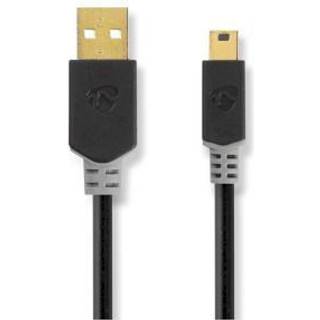 Nedis USB 2.0 USB-A hane till Mini-USB 5-stifts hane, 2m