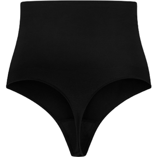 Bye Bra - Sort - Seamless High Waist Thong - XX-Large