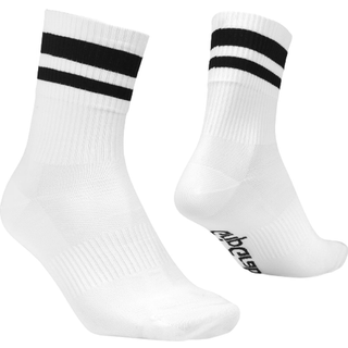 Gripgrab Original Stripes Crew Socks White, M (41-44)
