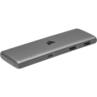 Corsair USB100 7-Port USB Type-C/USB Type-A Expansion Hub USB hub - USB 3.1 - 7 ports - Grå