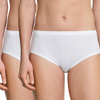 Schiesser 2-pak Original Classics Fine Rib Hipster - White - 46