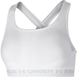 Armour® Mid Crossback Women's Sports Bra White / White / Halo Gray S