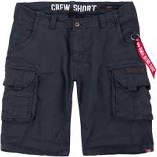 ALPHA INDUSTRIES Herren Cargoshorts blau Slim Fit