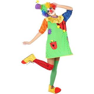 Shine Inline Kostume til voksne Clown Multifarvet Cirkus (2 Dele)