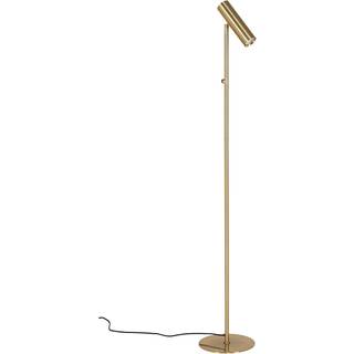 Paris Gulvlampe - Lampe i messing med stofledning på 210 cm Pære: GU10/5W LED IP20
