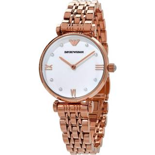 Emporio Armani Gianni T-bar Rosegold Pearl Dameur AR11267