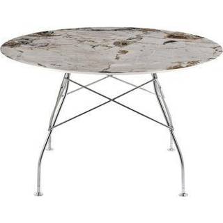 Kartell Glossy spisebord - Ø128 cm. - Symphonie - sort stel