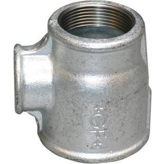 +GF+ tee 90° galvaniseret reduceret 1 1/4-3/4-3/4''