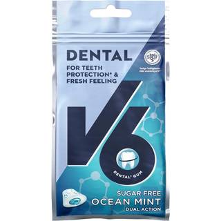 V6 Tyggegummi Dual Action Ocean Mint 30g