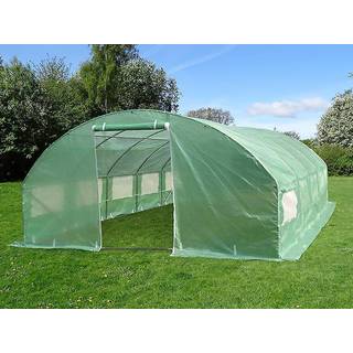 Polytunnel Drivhus 4x6,6x2m, 26,4m², Grøn