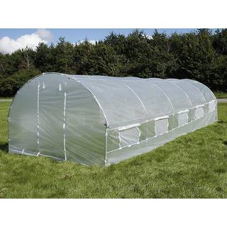 Polytunnel Drivhus 4x10,6x2m, 42,4m², Transparent