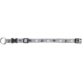 Trixie Silver Reflect collar XS-S: 22-35 cm/15 mm black/silver grey