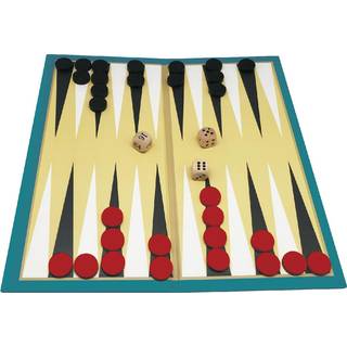 Backgammon spil i træ og pap - Fra 3 år.