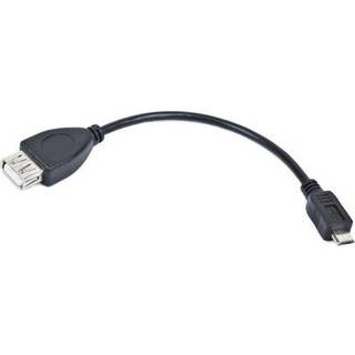 Lanberg Micro-USB Han til USB-A Hun Adapter 0.15M